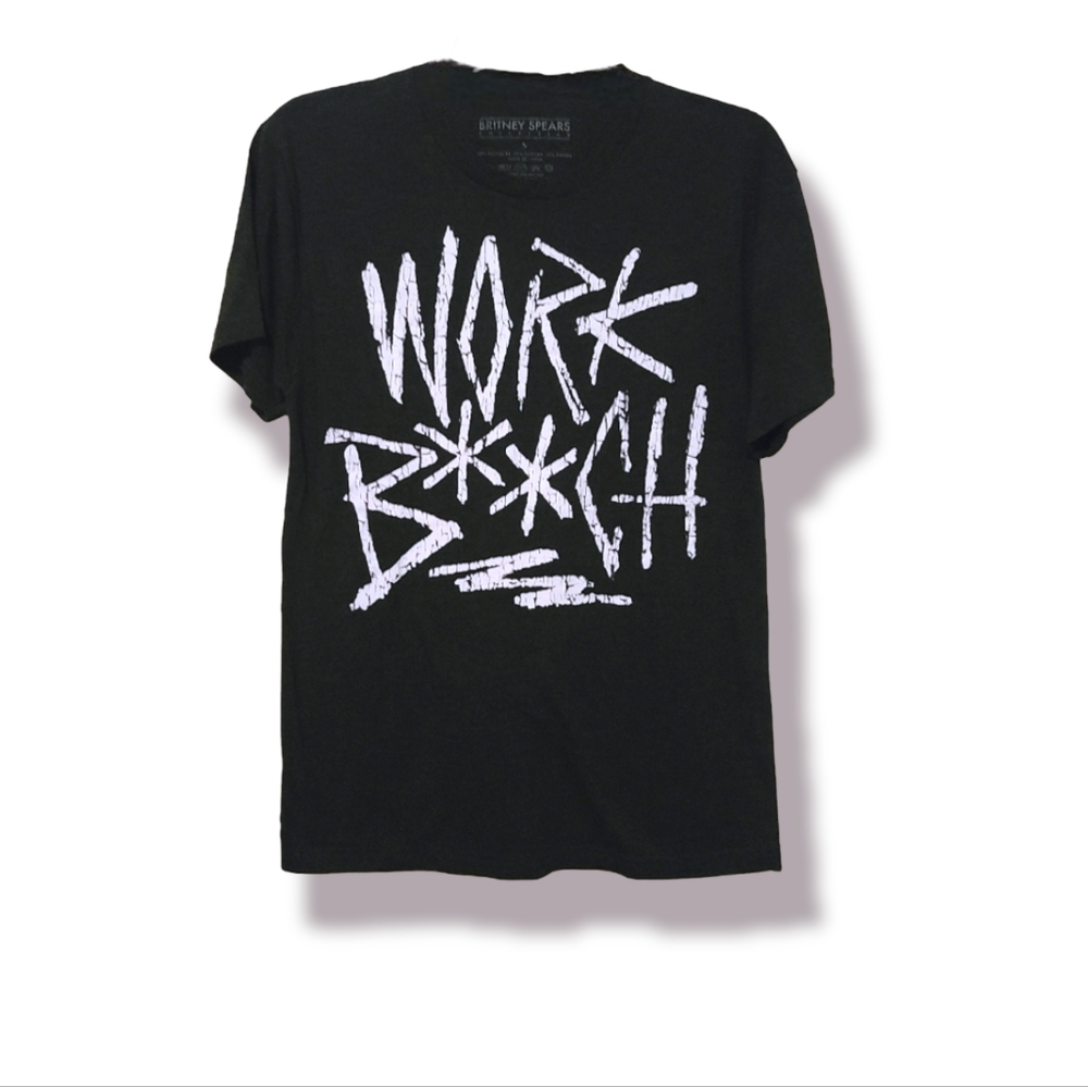 Britney Spears Collection "Work B**tch" Tee Size Small